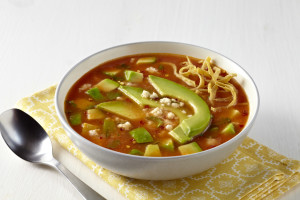 Tortilla Soup with Avocado